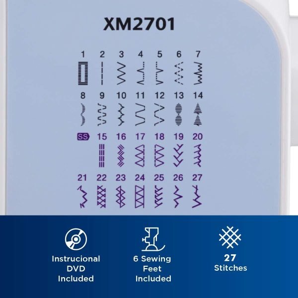 Brother XM2701 Sewing Machine Stitching Diagram Brother XM2701 Sewing Machine Stitching Diagram